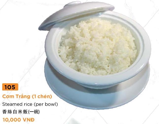 Steamed rice (per bowl)